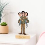 Confetti Dad's Little Team Caricature Keepsake
