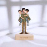 Confetti Dad's Little Team Caricature Keepsake