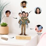 Confetti Dad's Little Team Caricature Keepsake