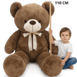 Fuzzbuzz Standing Teddy Bear Soft Toy Light Brown 110cm