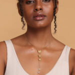 Palmonas Butterfly Long Chain Necklace 18k Gold Plated