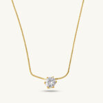 Palmonas Round Solitaire Necklace