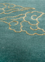 Arjumand Hand Knotted Wool & Silk Rug – Aruba Blue & Jasper