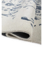 Mythos Hand Tufted Wool & Viscose Rug – Undyed White & Ice Water