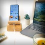 The Bamboo Bae Bamboo Mobile Holder Charging Dock
