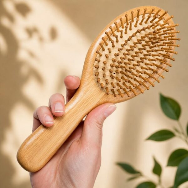 NATSBYTE Bamboo Paddle Hair Brush Eco-Friendly