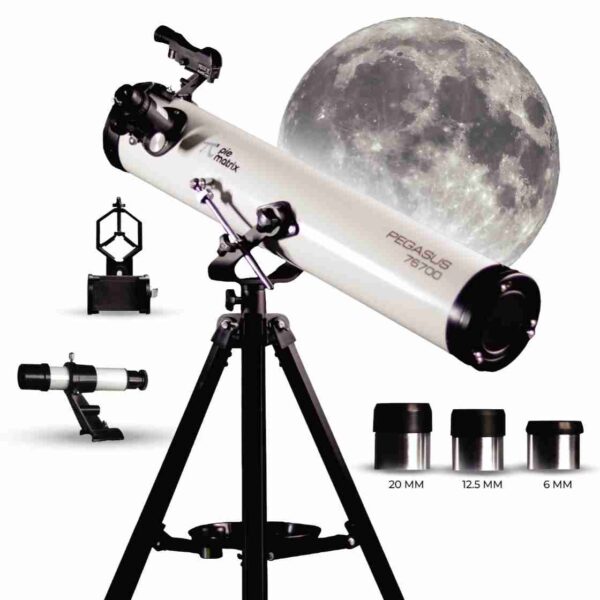 Pie Matrix Pegasus Pro Reflector Telescope 76mm White