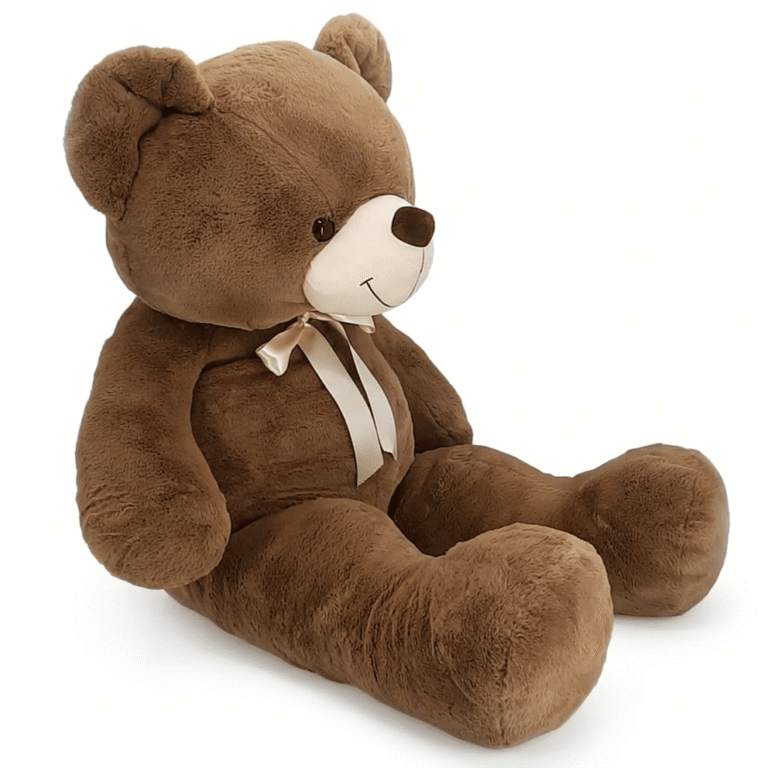 Fuzzbuzz Standing Teddy Bear Soft Toy Light Brown 110cm