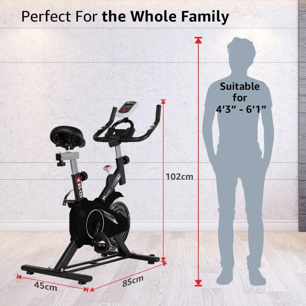 PowerMax Fitness BS-125 Spin Exercise Bike