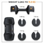 Flexnest Adjustable Dumbbells 11kg (Set of 1)