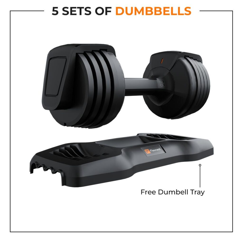 Flexnest Adjustable Dumbbells 11kg (Set of 1)