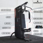 Decathlon Gym Weight Training Station Home Gym 900 Black