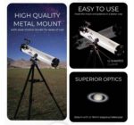 Pie Matrix Pegasus Pro Reflector Telescope 76mm White